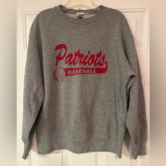 Patriots Baseball Vintage 1990’s Size L Sweatshirt - Picture 4 of 11